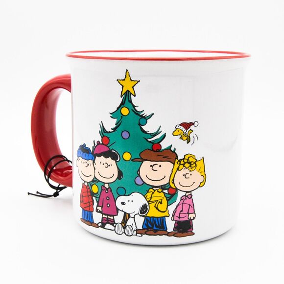 Peanuts Christmas Mug, Peanuts Gang Happy Holidays 23oz Ceramic Coffee Cup, New - Picture 5 of 9